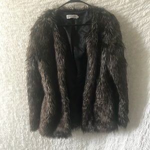 Faux fur coat